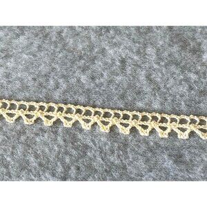 Vintage Ivory Crochet Insertion Entredeux Trim 1/2" wide x 3 yds + 7" Delicate P